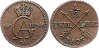 Schweden 1/12 Skilling Gustav IV. Adolf 1792-1809. -