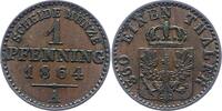 Brandenburg-Preußen Pfennig Wilhelm I. 1861-1888. -