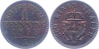 Brandenburg-Preußen Pfennig Wilhelm I. 1861-1888. -