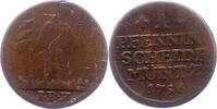 Braunschweig-Calenberg-Hannover Pfennig 1756 Georg II. 1727-1760. Schön 8,00 EUR prix TTC + 6,00 EUR frais d'envoi