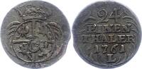 Sachsen-Albertinische Linie 1/24 Taler Friedrich August II. 1733-1763. -