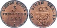 Brandenburg-Preußen 3 Pfennig Friedrich Wilhelm IV. 1840-1861. -