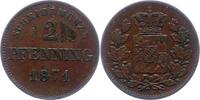 Bayern 2 Pfennig Ludwig II. 1864-1886. -