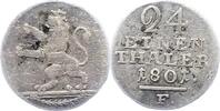 Hessen-Kassel 1/24 Taler 1801 F Wilhelm IX. 1785-1803. Fast sehr schön 9,00 EUR prix TTC + 6,00 EUR frais d'envoi