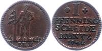 Braunschweig-Calenberg-Hannover Pfennig Georg II. 1727-1760. -