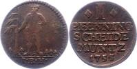 Braunschweig-Calenberg-Hannover Pfennig Georg II. 1727-1760. -