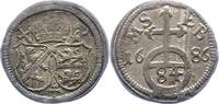 Bamberg, Bistum Dreier zu 1/84 Gulden Marquard Sebastian Schenk von Staufenberg 1683-1693. -