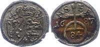 Bamberg, Bistum Dreier zu 1/84 Gulden Marquard Sebastian Schenk von Staufenberg 1683-1693. -