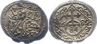 Bamberg, Bistum Dreier zu 1/84 Gulden Marquard Sebastian Schenk von Staufenberg 1683-1693. -