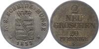 Sachsen-Albertinische Linie 2 Neugroschen Friedrich August II. 1836-1854. -