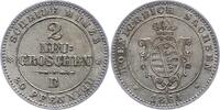 Sachsen-Albertinische Linie 2 Neugroschen Johann 1854-1873. -