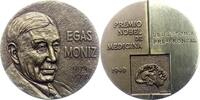Medicina in nummis Bronzemedaille Moniz, Egas *1874 Avancia + 1955 Lissabon, , Portugisischer Potlitiker und Neurologe, 1949 Nobelpreis für Medizin. -