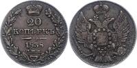 Russland 20 Kopeken 1838 Nikolaus I. 1825-1855. TB-TTB