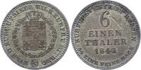 Hessen-Kassel 1/6 Taler Kurf. Wilhelm II. u. Friedrich Wilhelm 1831-1847. -