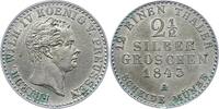 Brandenburg-Preußen 2 1/2 Silbergroschen Friedrich Wilhelm IV. 1840-1861. -