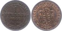 Sachsen-Albertinische Linie Pfennig Johann 1854-1873. -