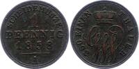 Schaumburg-Lippe 1 Pfennig Georg Wilhelm 1807-1860. -