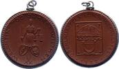 Porzellanmedaillen Wilten. Braune Porzellanmedaille Deutsches Reich -