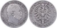 Preußen 2 Mark 1876 A Wilhelm I. 1861-1888. Schön 17,00 EUR prix TTC + 6,00 EUR frais d'envoi