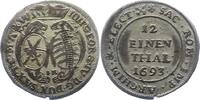 Sachsen-Albertinische Linie 1/12 Taler Johann Georg IV. 1691-1694. -