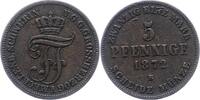 Mecklenburg-Schwerin 5 Pfennig Friedrich Franz II. 1842-1883. -