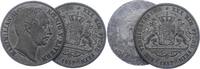 Bayern Einseitige Zinnabschläge von den Stempeln des Tale Maximilian II. Joseph 1848-1864. -