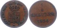 Sachsen-Meiningen 1/2 Kreuzer Bernhard Erich Freund 1803-1866. -