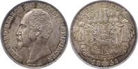Sachsen-Meiningen Doppelgulden Bernhard Erich Freund 1803-1866. -