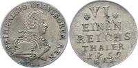 Brandenburg-Preußen 1/6 Taler Friedrich II. 1740-1786. -