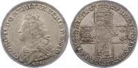 Braunschweig-Calenberg-Hannover 2/3 Taler Feinsilber Georg II. 1727-1760. -