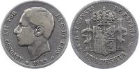 Spanien Peseta Alfons XII. 1874-1885. -
