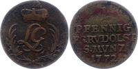 Schwarzburg-Rudolstadt Cu-Pfennig Ludwig Günther II. 1767-1790. -