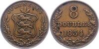 Großbritannien-Guernsey 8 Doubles Guernsey 1000 - 2100. -