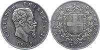 Italien-Königreich 5 Lire Vittorio Emanuele II. 1861-1878. -
