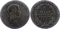 Brandenburg-Preußen 1/6 Taler Friedrich Wilhelm III. 1797-1840. -