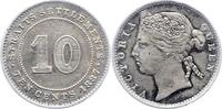 Straits Settlements Malaysia 10 Cents -