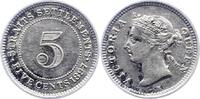 Straits Settlements Malaysia 5 Cents -
