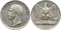 Italien-Königreich 5 Lire Vittorio Emanuele III. 1900-1946. -