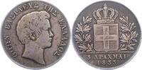 5 Drachmen 1833 Griechenland Otto von Bayern 1832-1852. Schön +