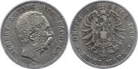 Sachsen 2 Mark Albert 1873-1902. -