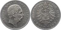 Sachsen 5 Mark Albert 1873-1902. -