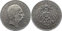 Sachsen 5 Mark Albert 1873-1902. -