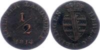 Sachsen-Meiningen 1/2 Kreuzer Bernhard Erich Freund 1803-1866. -