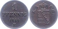 Sachsen-Albertinische Linie Pfennig Johann 1854-1873. -