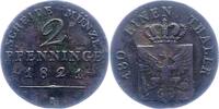 Brandenburg-Preußen 2 Pfennig Friedrich Wilhelm III. 1797-1840. -