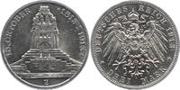 Sachsen 3 Mark Friedrich August III. 1904-1918. -