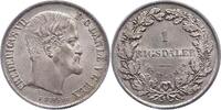 Rigsdaler 1855  FF Dänemark Frederik VII. 1848-1863. Schöne Patina. Fast Stempelglanz