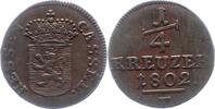 Hessen-Kassel 1/4 Kreuzer Wilhelm IX. 1785-1803. -
