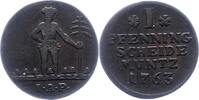 Braunschweig-Wolfenbüttel 1 Pfennig Karl I. 1735-1780. -