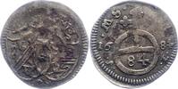 Dreier zu 1/84 Gulden 1684 Bamberg, Bistum Marquard Sebastian Schenk von Staufenberg 1683-1693. Prägeschwäche, fast sehr schön
